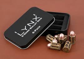LYNX 6 Sided Bullet Dice - 6ct Brass Metal